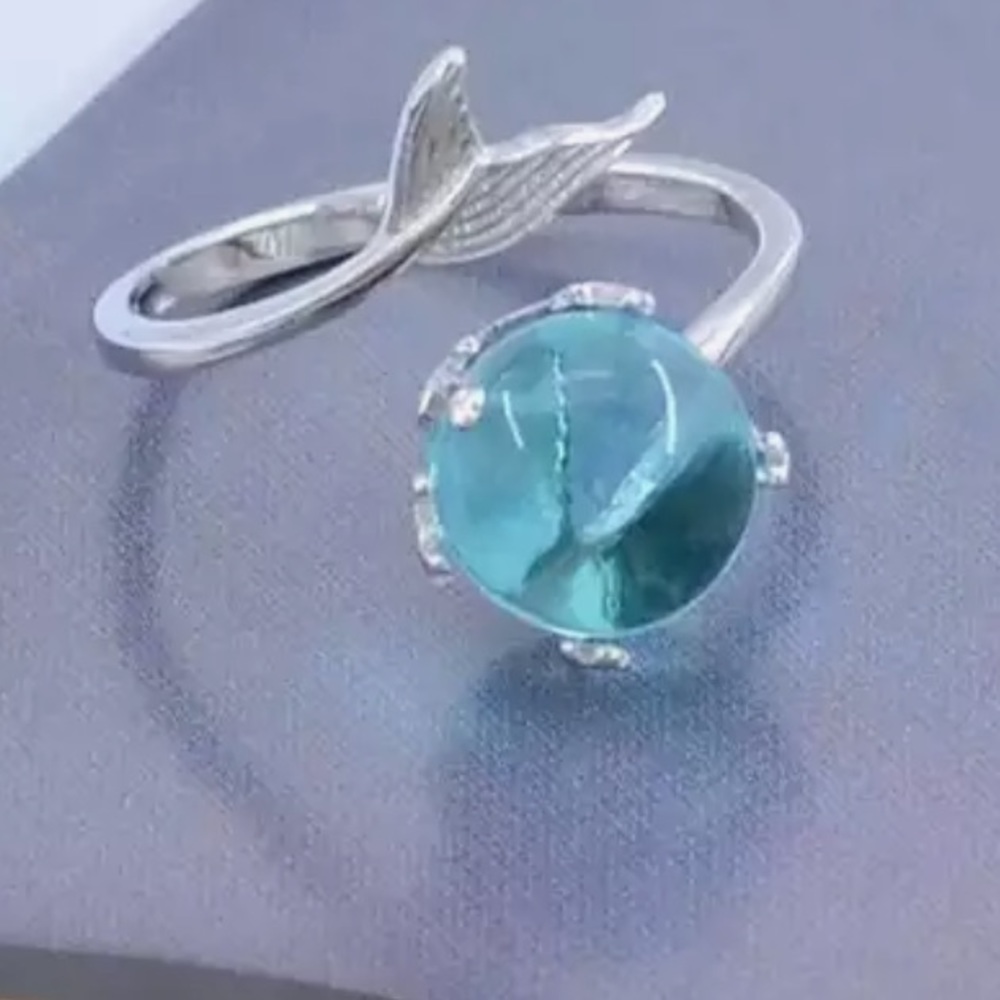 Elegant Adjustable Mermaid Fishtail Ring